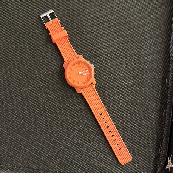 Bold Orange Esprit Unisex Silicone Strap Watch, excellent pre owned condition - Picture 2 of 3